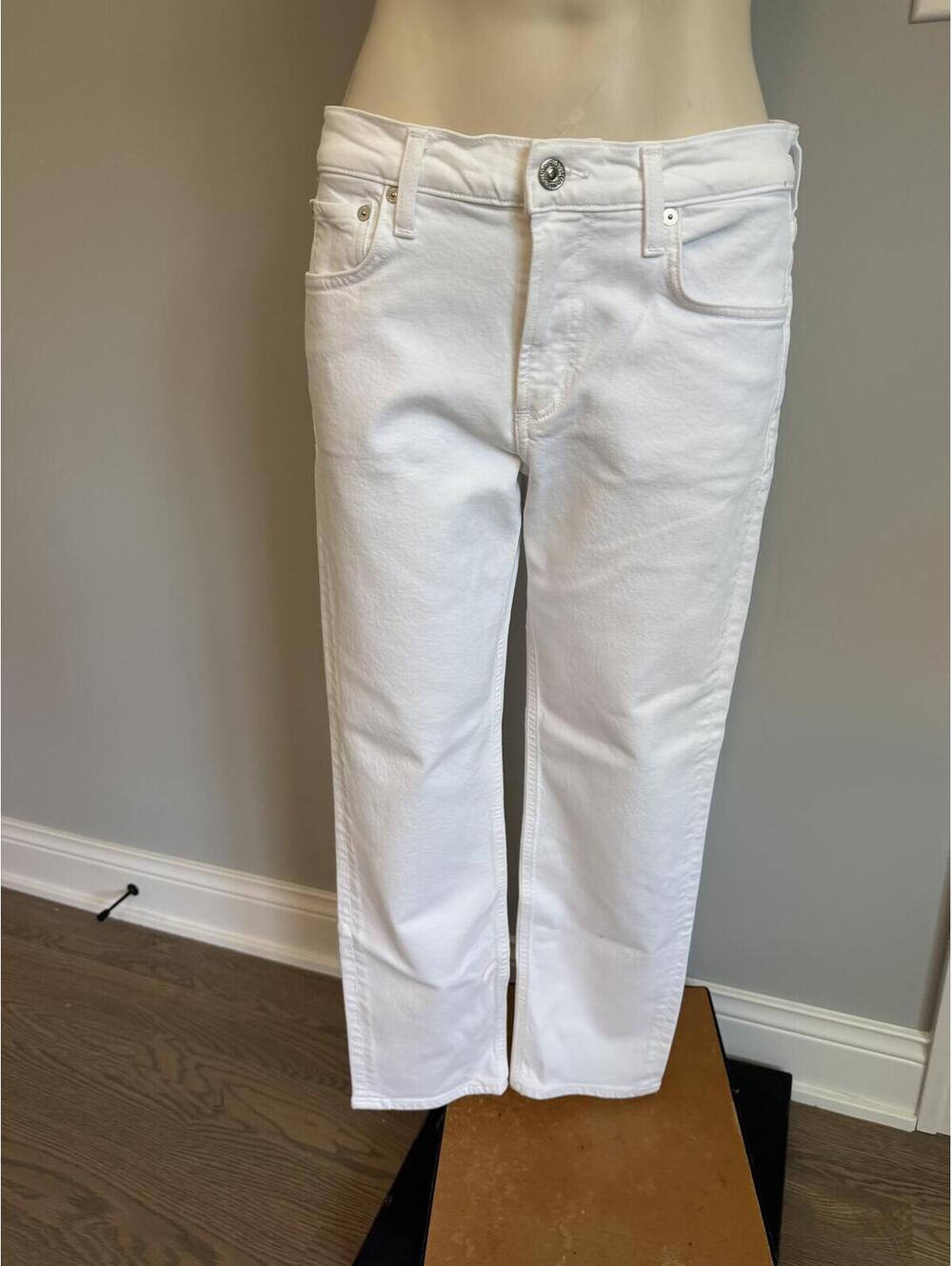 NWT Citizens of Humanity Anissa Straight Leg Jeans White Size 25 - Picture 3 of 13
